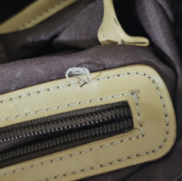 Anne Klein Brown and Cream Tote with Structured Design - Picture 13 of 15